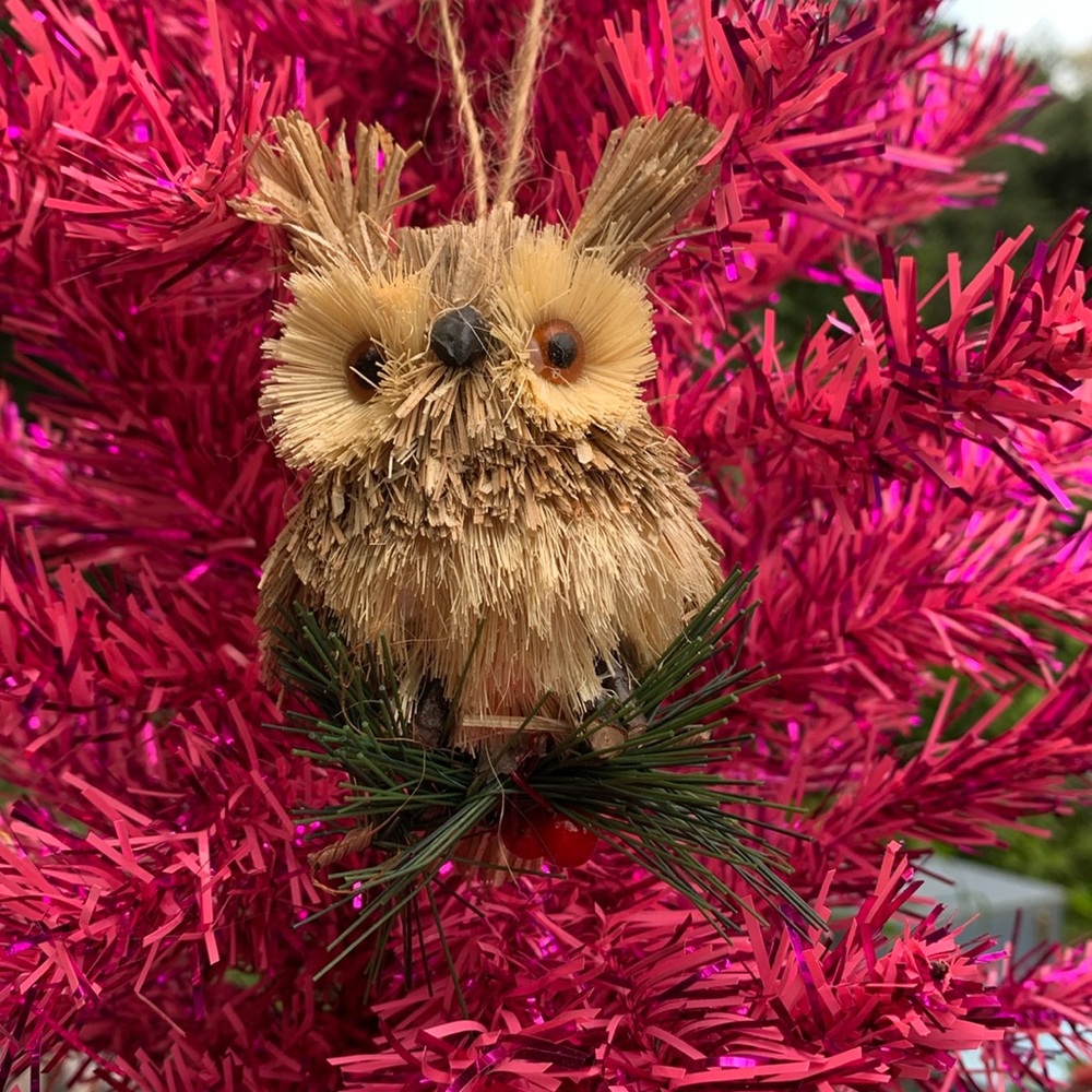 Rustic Owl Christmas Ornament